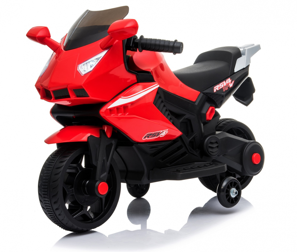 Motocicleta electrica cu roti ajutatoare Nichiduta Super Racing Red - 7