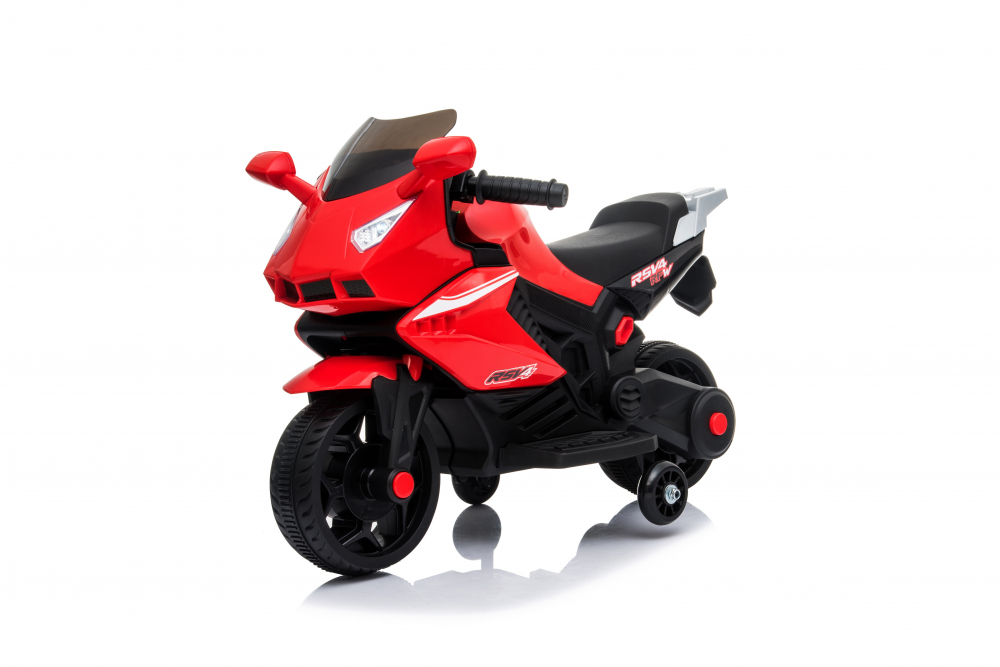 Motocicleta electrica cu roti ajutatoare Nichiduta Super Racing Red - 8