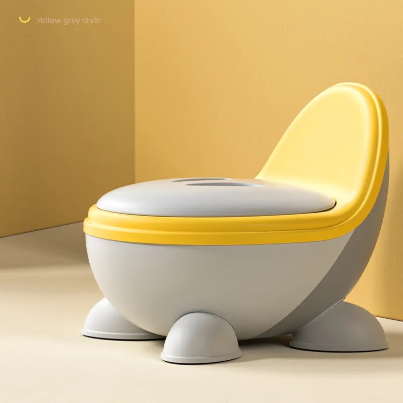 Olita Pentru Copii Little Mom Chair Potty Cu Spatar Yellow
