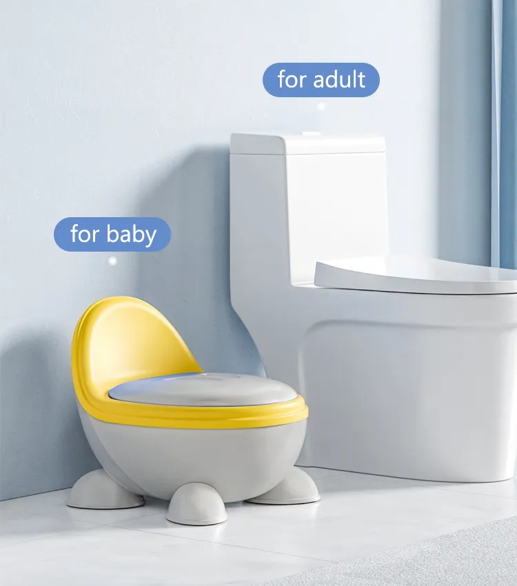 Olita pentru copii Little Mom Chair Potty cu spatar Yellow - 1 | YEO