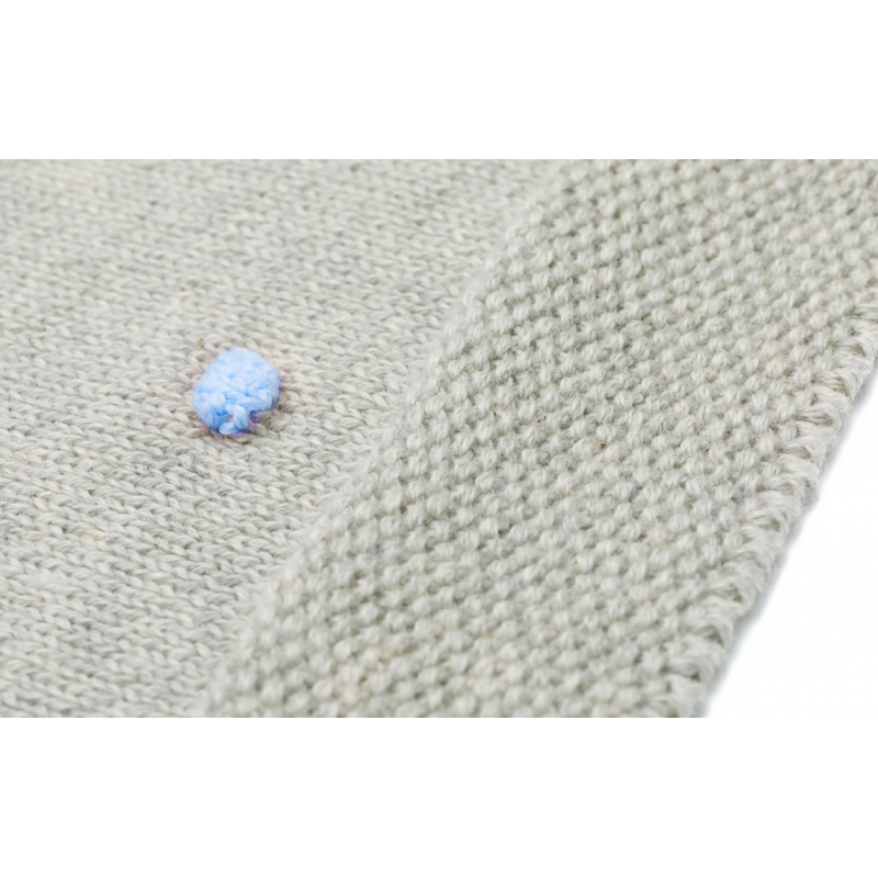 Patura tricotata Fillikid 100 bumbac grey blue - 2