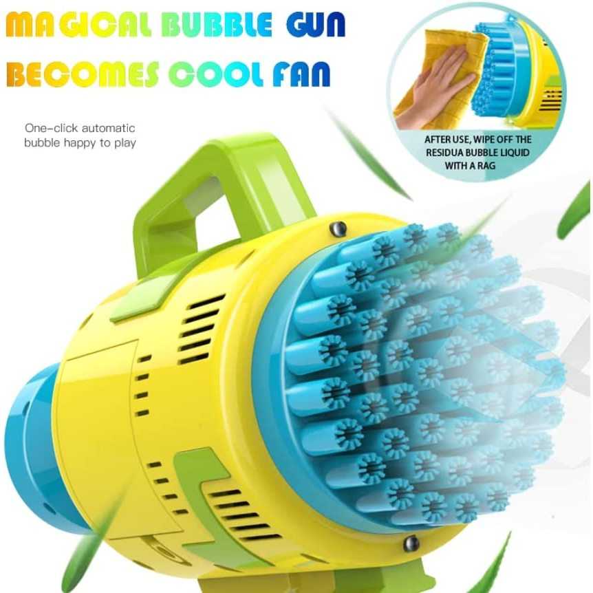 Pistol Ikonka pentru baloane de sapun Bubble Maker galben - 2