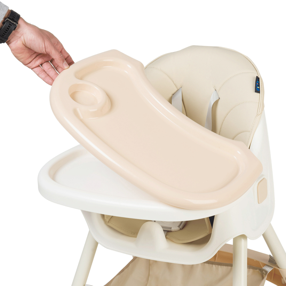 Scaun de masa 2 in 1 Juju EatSmile beige - 2 | YEO