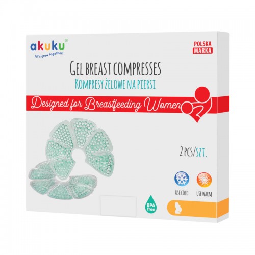 Set 2 comprese cu gel pentru sani Akuku - 2 | YEO