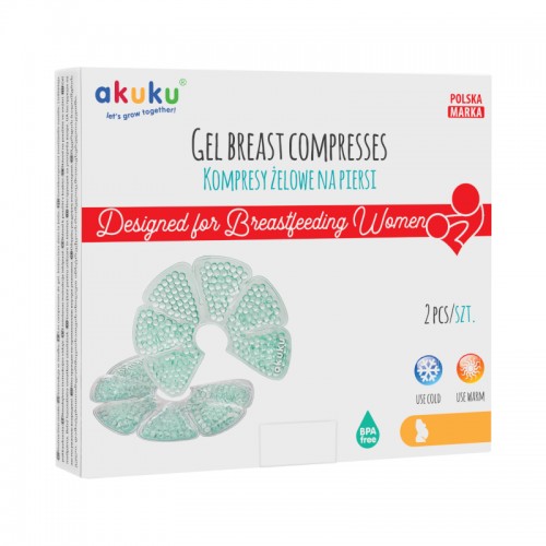 Set 2 comprese cu gel pentru sani Akuku