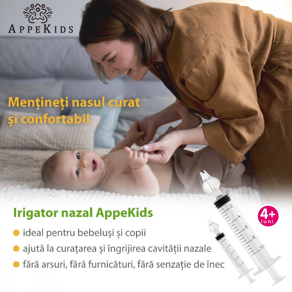 Set 2 seringi pentru lavaj nazal Appekids 10ml 4 luni+ - 2 | YEO