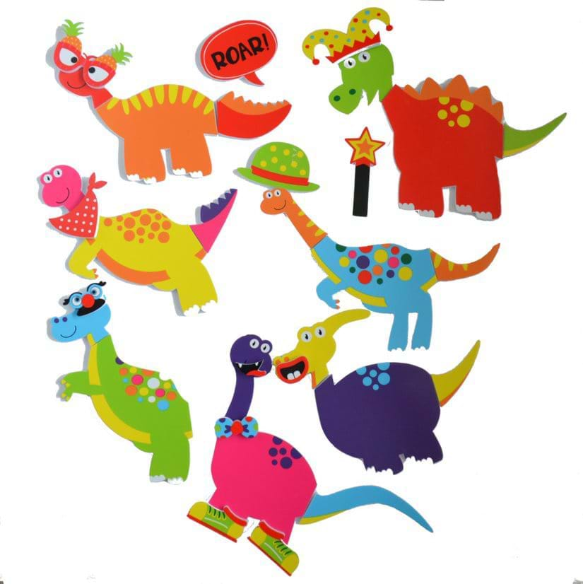 Set de joaca pentru baie Stickere dinozauri - 2 | YEO