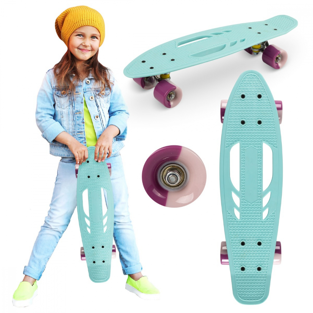 Skateboard copii Qkids Galaxy Light Blue - 3