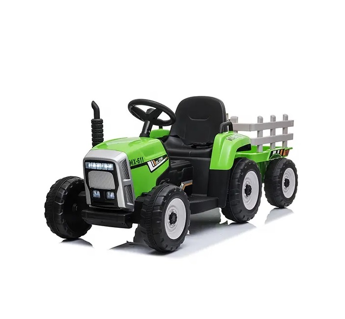 Tractor electric 12V cu remorca Nichiduta Farmer Green - 1