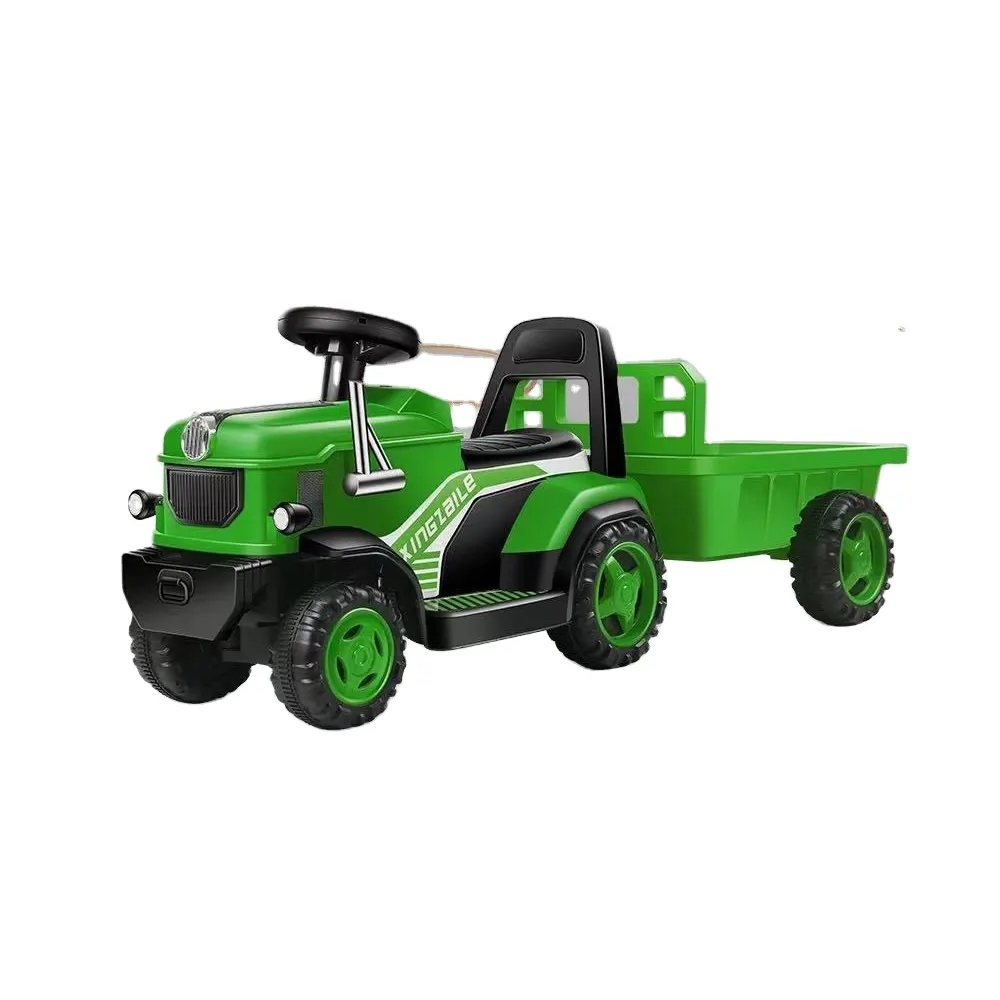 Tractor electric cu remorca Nichiduta King Track Green - 2