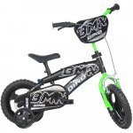 Bicicleta copii Dino Bikes 12 inch BMX negru si verde