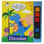 Carticica de colorat si pictat cu degetul Dinozaur