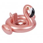 Colac gonflabil pentru fetite cu scaun Flamingo Roz Sidefat 60 cm