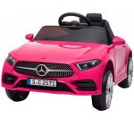 Masinuta electrica cu scaun piele si roti eva Mercedes Benz CLS350 Pink