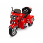 Motocicleta electrica cu roti din spuma EVA Toyz Riot 12V rosie
