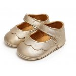 Pantofiori bebelus Auriu Marime 6-12 Luni