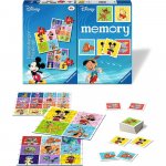 Puzzle + Joc Memory Personaje Disney 25/36/49 piese