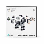 Set joc constructii magnetice Pixio Black & White Animals