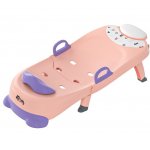 Scaun pliabil multifunctional pentru baie Little Mom Softy Shampoo Pink