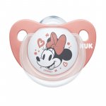 Suzeta Nuk Disney Mickey silicon 0-6 luni M1 roz