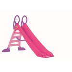 Tobogan mare pentru copii Dohany roz cu picioare si manere mov 2085I