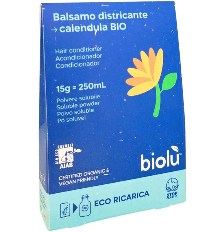 Balsam de par cu galbenele bio pudra 15g eco-refill Biolu