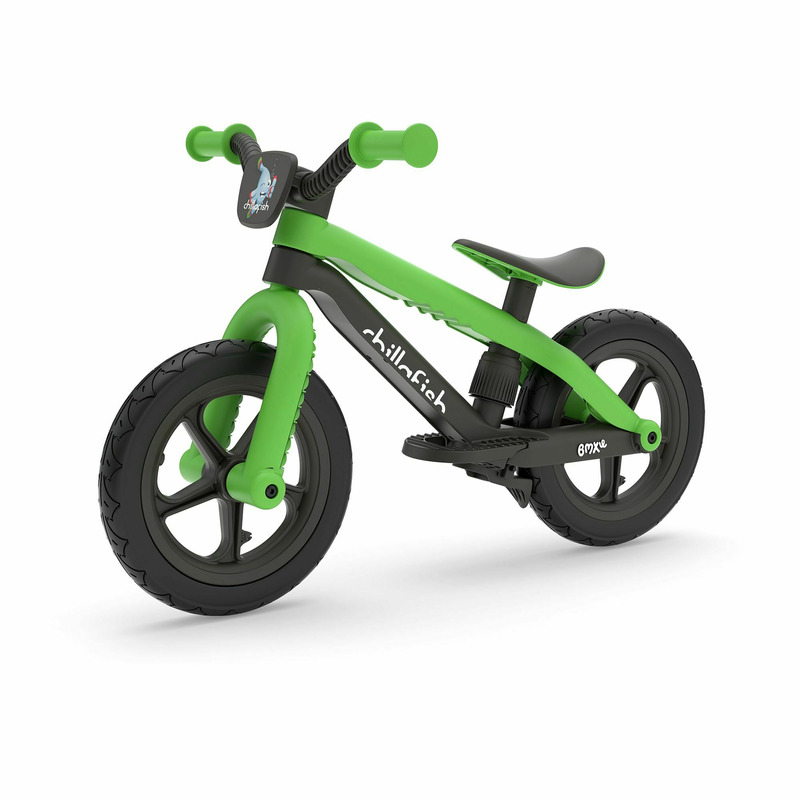 Bicicleta de echilibru Chillafish BMXie 2 cu suport pentru picioare si frana integrate Kiwi