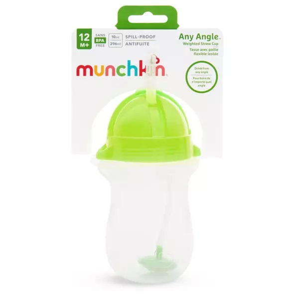 Cana Any Angle Click Lock Munchkin cu pai flexibil 12L+ 296ml green - 1 | YEO