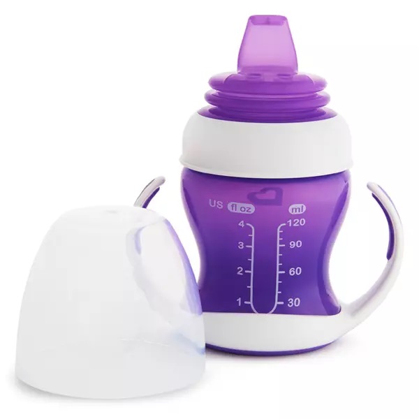 Cana Gentle Munchkin cu manere 118 ml 4L+ purple - 2 | YEO