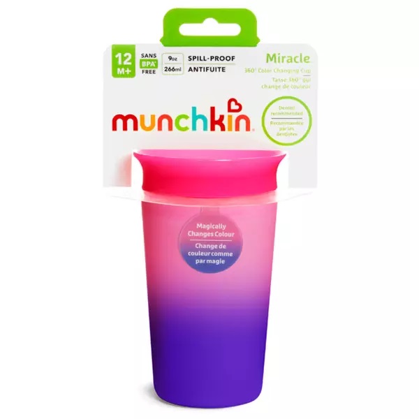 Cana Miracle 360 Munchkin Colour Change 266ml 12L+ pink - 3 | YEO