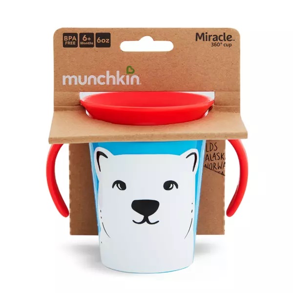 Cana Miracle 360 Munchkin cu manere WildLove 177ml 6L+ polar bear - 2 | YEO