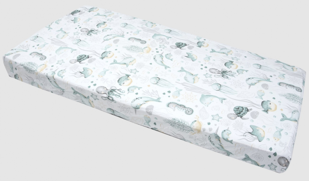 Cearceaf cu elastic Nichiduta 120x60 cm Mint Ocean