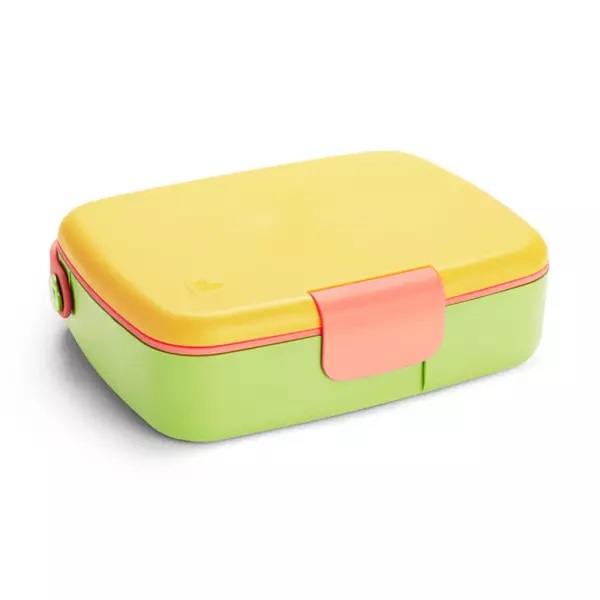 Cutie Bento Lunch Munchkin cu ustensile din inox 18L+ yellow - 3 | YEO