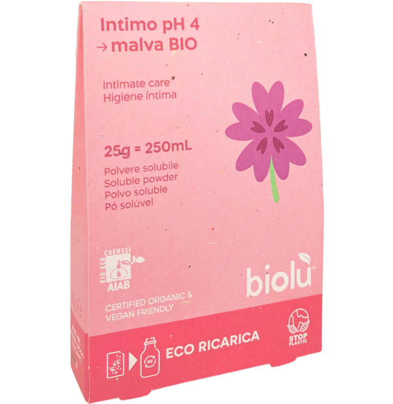 Gel ecologic pentru igiena intima cu nalba pudra 25g eco-refill Biolu