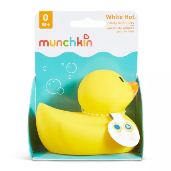 Jucarie de baie Munchkin cu Senzor de temperatura White Hot Ducky - 1 | YEO