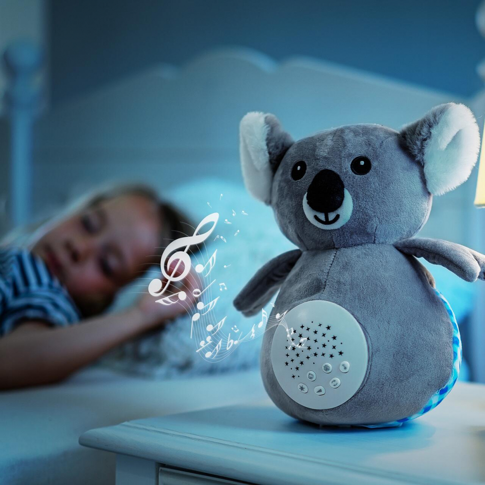 Jucarie din plus Reer Koko Koala lampa de veghe si proiector de stele cu muzica - 5