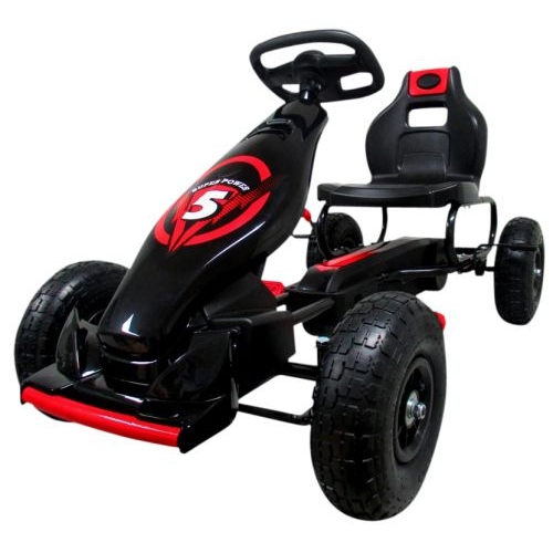 Kart cu pedale R-Sport Gokart cu roti gonflabile G8 rosu - 2