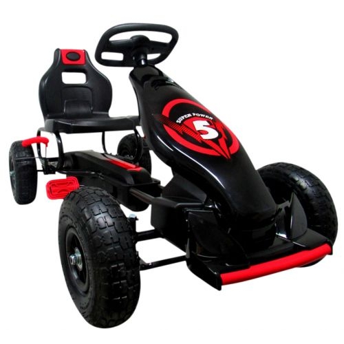 Kart cu pedale R-Sport Gokart cu roti gonflabile G8 rosu Gokart Karturi Cu Pedale