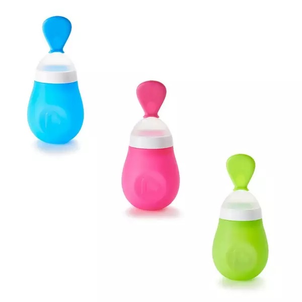 Lingurita cu rezervor Munchkin pentru bebelusi Squeeze 4L+ blue - 1 | YEO