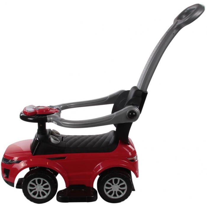 Masinuta de impins Eurobaby Range Rover 614W Rosu cu suport de picioare, maner detasabil, bara de protectie, compartiment pentru jucarii si volan cu melodii si lumini - 2