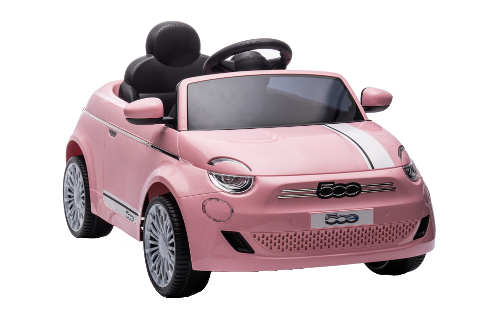 Masinuta electrica 12V cu licenta Fiat 500E Pink
