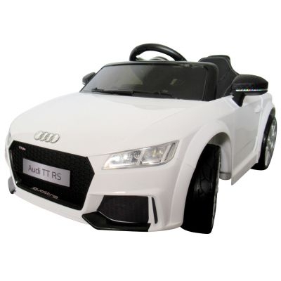 Masinuta electrica cu telecomanda R-Sport Audi TT alb alb La Plimbare