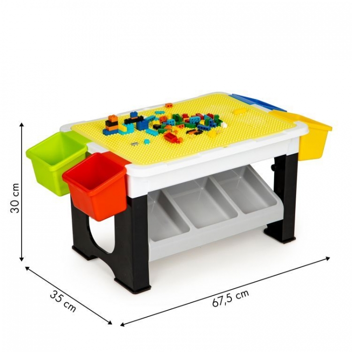 Masuta pentru joaca cu blocuri tip lego Ecotoys HC491716 - 5