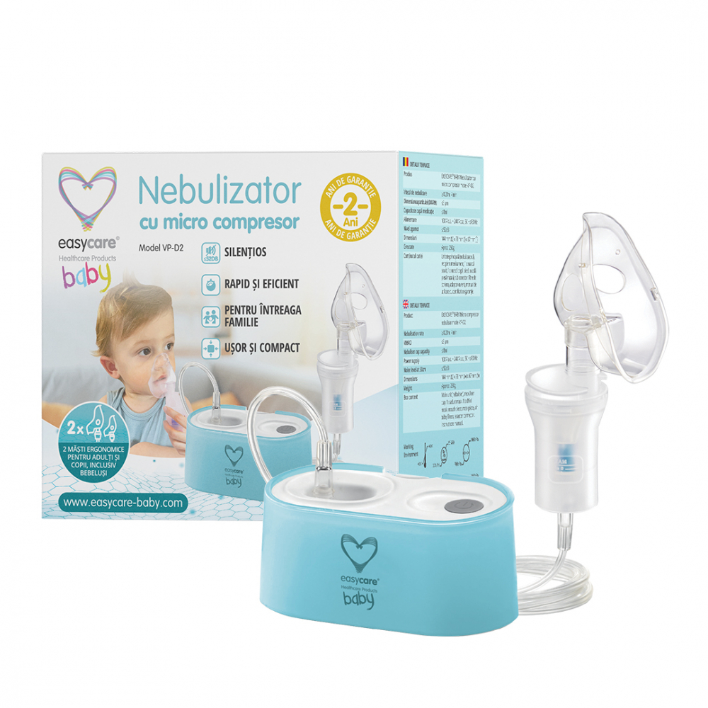 Nebulizator EasyCare Baby cu micro compresor model VP-D2