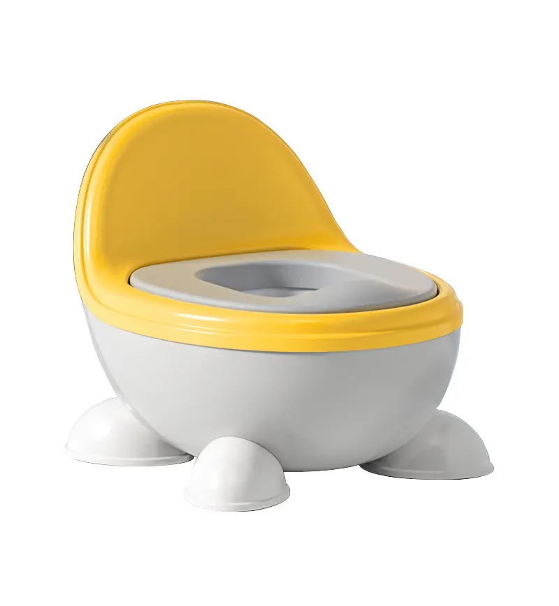 Olita pentru copii Little Mom Chair Potty cu spatar Yellow