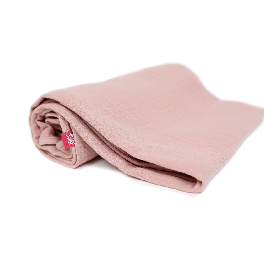 Paturica KidsDecor din muselina Blushing Pink 100x100 cm - 2