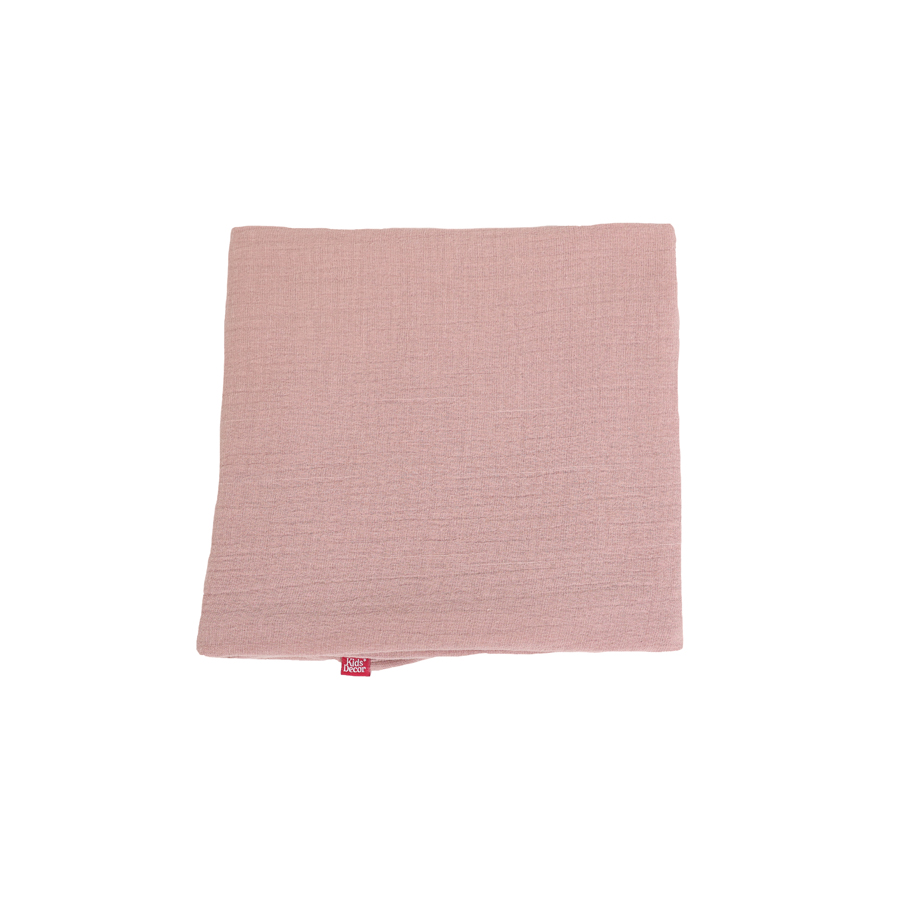 Paturica KidsDecor din muselina Blushing Pink 100x100 cm - 1
