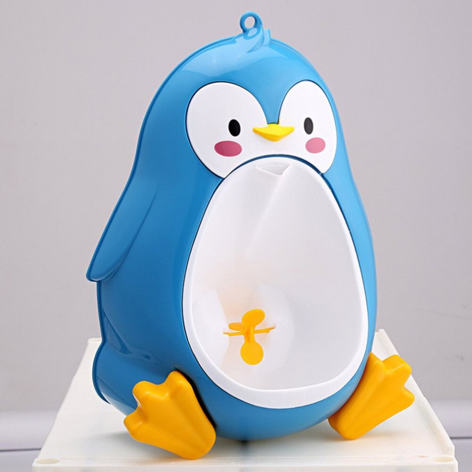 Pisoar pentru baietei Pinguin Albastru