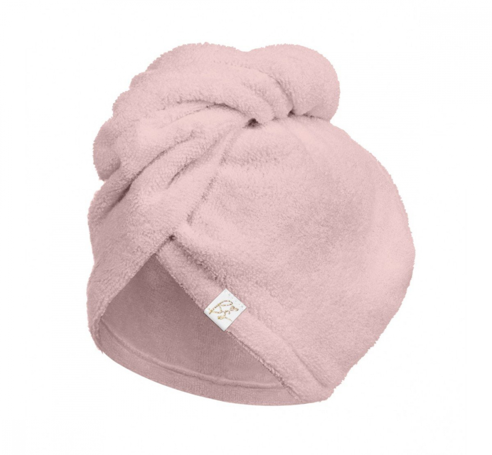 Prosop Turban din bambus pentru mamici si copii Sepia Rose