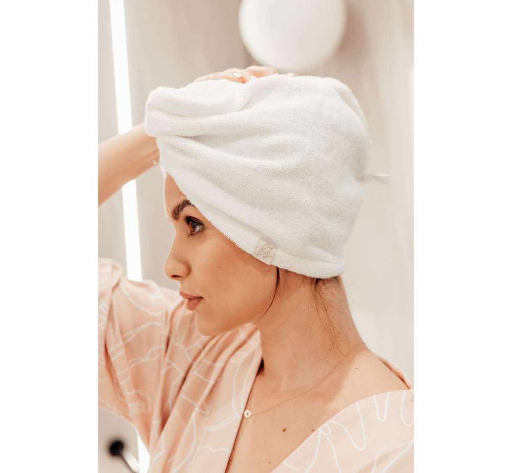 Prosop Turban din bambus pentru mamici si copii Sepia Rose - 3 | YEO